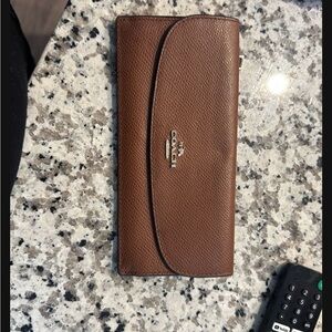 Coach Tan Leather Key Holder